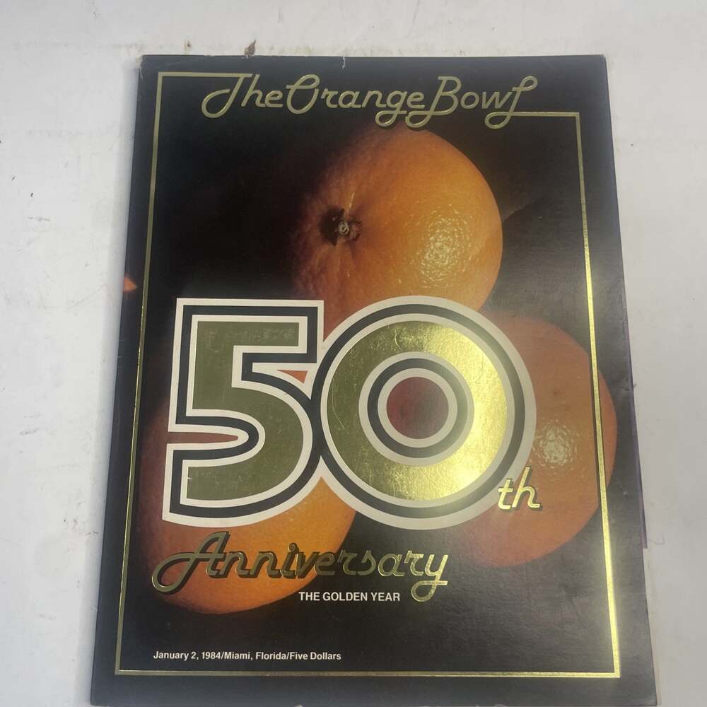 ORANGE BOWL-----50TH ANNIVERSARY PROGRAM ---JANUARY 2, 1984--NEBRASKA/MIAMI